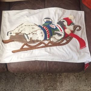 NWT POTTERYBARN polar bear pillow cover 16X26